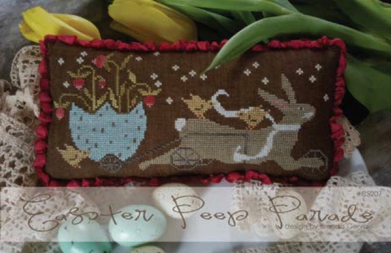 WITH THY NEEDLE Easter Peep Parade Counted Cross Stitch - Etsy