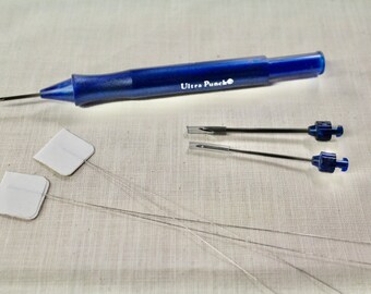 ULTRA Punch Needle Embroidery Tool Set OR replacement needles OR Needle Threaders at thecottageneedle.com