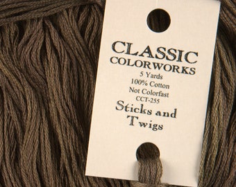 STICKS & TWiGS Classic Colorworks hand-dyed embroidery floss at thecottageneedle.com