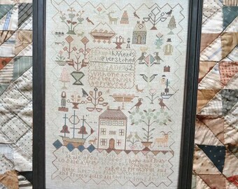 HEARTSTRING SAMPLERY Ann Taylor Sampler Counted Cross Stitch Patterns ...