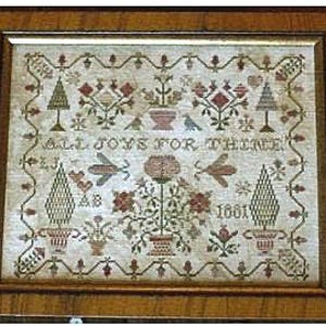 BLACKBIRD DESIGNS All Joys for Thine counted cross stitch patterns at cottageneedle.com