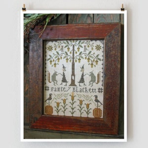 PINEBERRY LANE Fancey Blackett Harvest Dance counted cross stitch patterns at cottageneedle.com