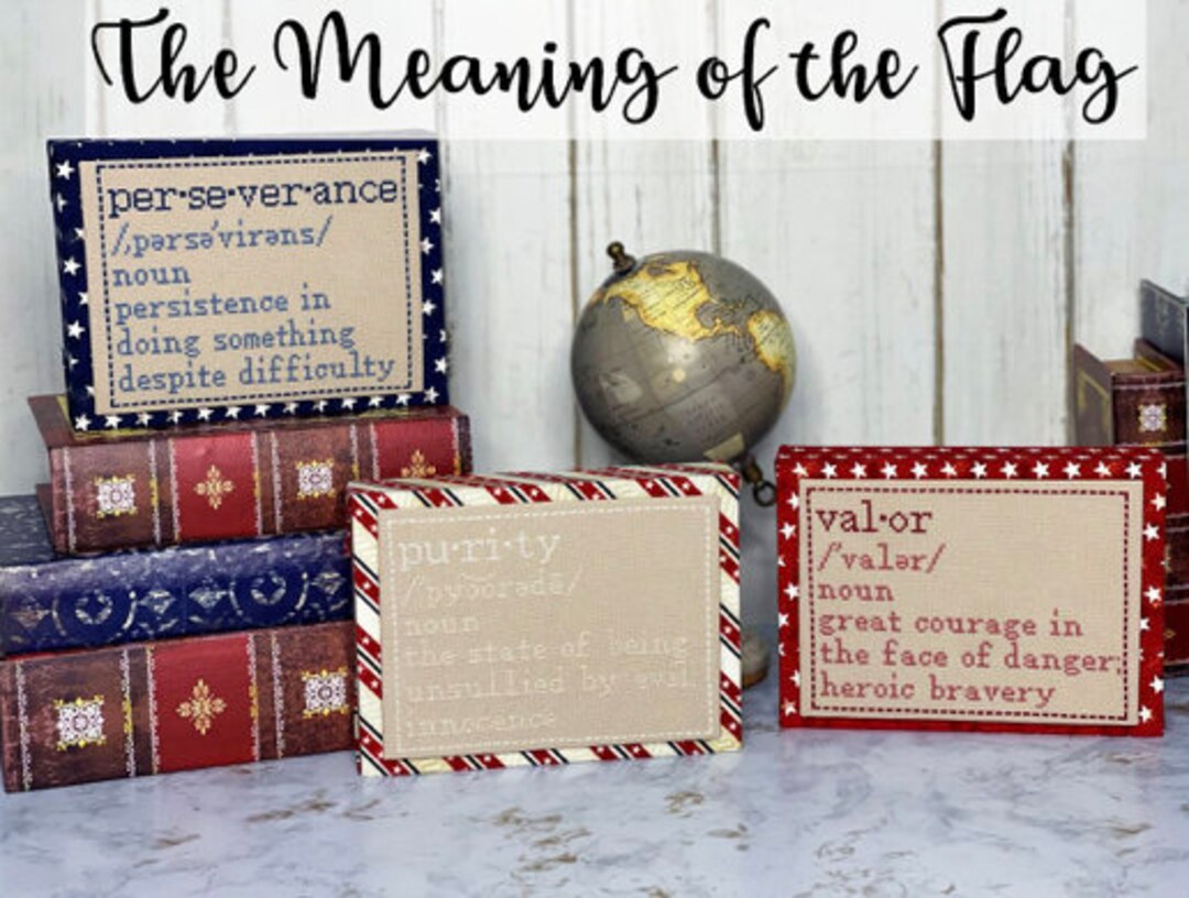 LITTLE STITCH GIRL Meaning of the Flag Counted Cross Stitch Patterns Etsy