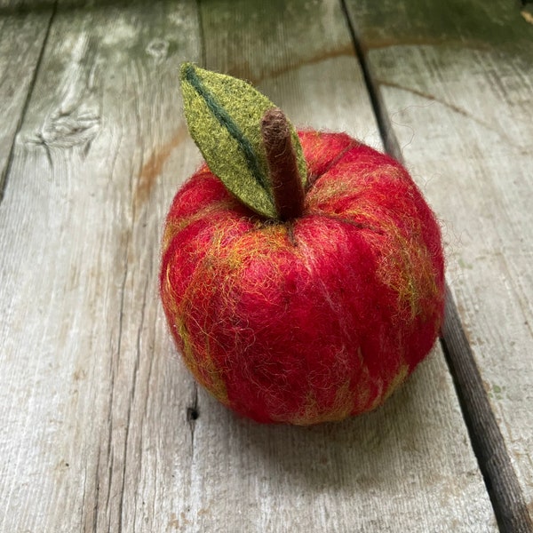 NEW! Green or Red Apple Pincushion counted cross stitch tools at thecottageneedle.com