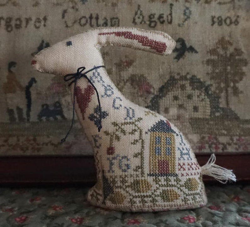 LA-D-DA Samplar Hare counted cross stitch patterns at | Etsy