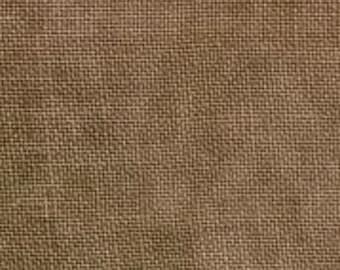 COCOA 36 ct. Linen hand-dyed counted cross stitch fabric Fiber on a Whim at thecottageneedle.com overdyed brown