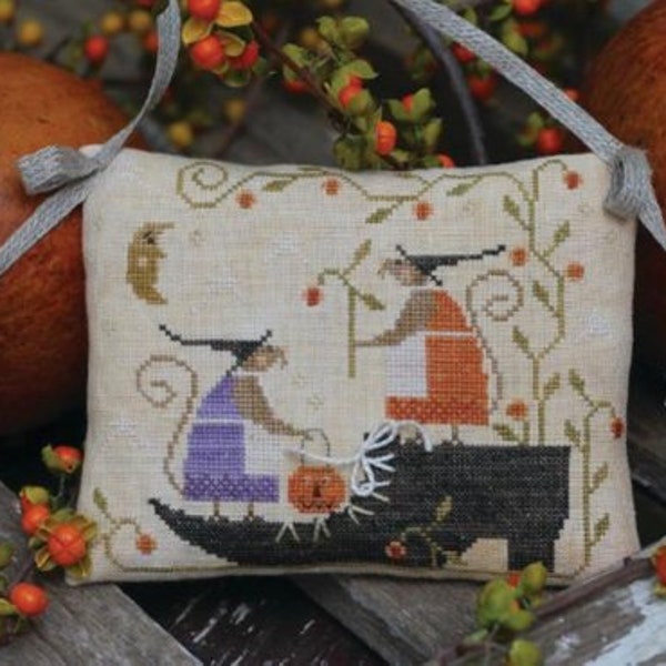 WITH THY NEeDLE Field Mouse Hollow counted cross stitch patterns at thecottageneedle.com Halloween