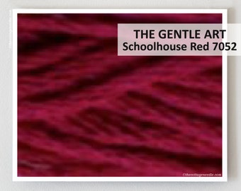 SCHOOLHOUSE RED 7052A Gentle Art GAST hand-dyed embroidery floss cross stitch thread at thecottageneedle.com