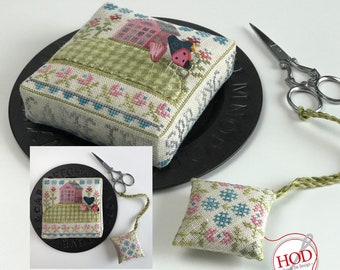 HANDS ON DESIGN  Came the Spring House on a Hill #4 counted cross stitch patterns at thecottageneedle.com