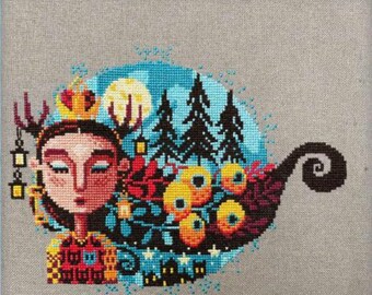 New! BARBARA ANA Peaceful Night Dreams counted cross stitch patterns at thecottageneedle.com