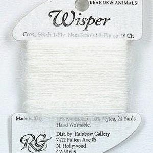 Pick Color RAINBOW GALLERY Wisper White W88 Ecru W89 Beige W131 Turtledove W137 Pearled Ivory W141 20-yards hand embroidery cross stitch