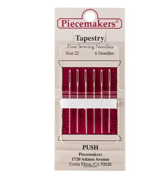 SIZE 26 OR 28 TAPESTRY Needles by Piecemakers 6-pack Counted Cross