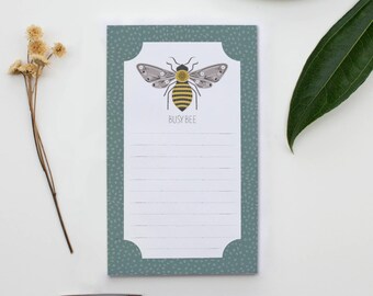 GINGIBER Bumble Bee Notepad at thecottageneedle.com Spring Mother's Day scrapbooking laptop decal