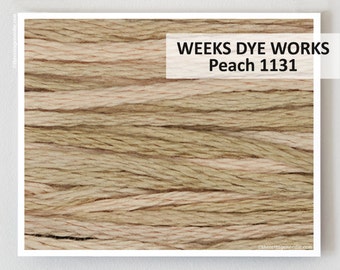 PEACH 1131 Weeks Dye Works WDW hand-dyed embroidery floss cross stitch thread at thecottageneedle.com