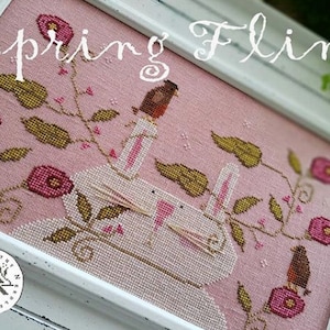 COM TUA AGULHA Padrões de ponto cruz contados Spring Fling em cottageneedle.com