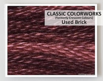 USED BRICK Classic Colorworks hand-dyed embroidery floss cross stitch thread at thecottageneedle.com