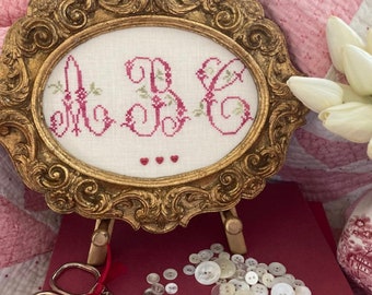 New! JBW DESIGNS Renee's French Alphabet counted cross stitch patterns at thecottageneedle.com