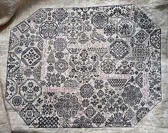 PDF DOWNLOAD Quaker Virtues digital counted cross stitch patterns Bygone Stitches at thecottageneedle.com e-pattern