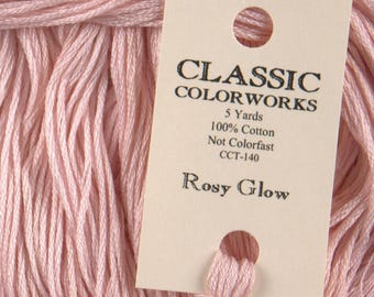 ROSY GLOW Classic Colorworks hand-dyed embroidery floss cross stitch thread at cottageneedle.com