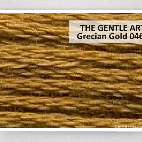 GRECIAN GOLD 0460 Gentle Art GAST hand-dyed embroidery floss cross stitch thread at thecottageneedle.com