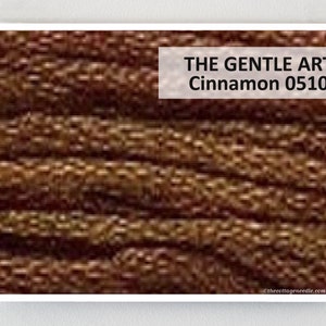 CINNAMON 0510 Gentle Art GAST hand-dyed embroidery floss cross stitch thread at cottageneedle.com