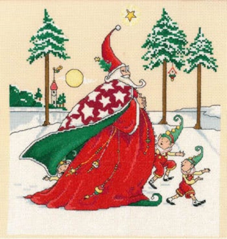 MARY ENGELBREIT Christmas Wizard Counted Cross Stitch Patterns - Etsy