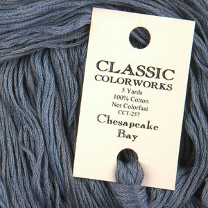 CHESAPEAKE BAY Classic Colorworks hand-dyed embroidery floss at cottageneedle.com
