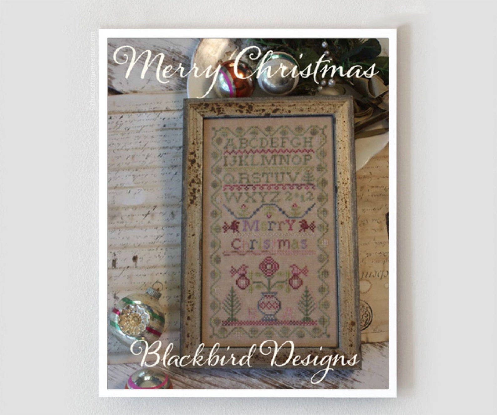 BLACKBIRD DESIGNS Merry Christmas Sampler 1 series counted | Etsy