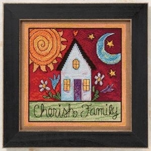 MILL HILL Cherish Family Sticks series counted cross stitch kit Includes beads floss perforated paper at thecottageneedle.com