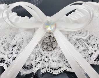 Handfasting Pentacle Garter - For Wiccan, Pagan, or Witch Wedding
