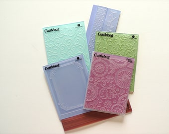 Cuttlebug embossing folders, leaves floral swirls picture frame embossing folder, Provo craft embossing folders