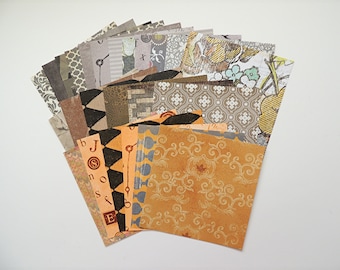 6x6 paper variety pack, brown gray argyle paper, junk journal, scrapbook, cardmaking