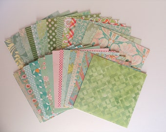 6x6 paper variety pack, garden floral junk journal, scrapbook, card-making, scrapbook paper