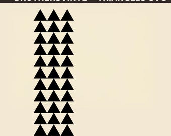 Triangles SVG Cut File – Hawaiian Inspired Tribal Style Geometric Pattern – Cricut & Silhouette Vinyl Decal