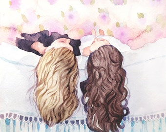 Best Friends Art Etsy