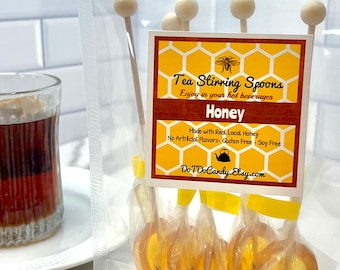 Cucharas para revolver té con miel - Elaboradas con auténtica miel local