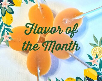 FLAVOR of the Month! April: Citrus Blossom. Great for coffee, tea, hot cocoa. Similar to our Honey Stirring Spoons