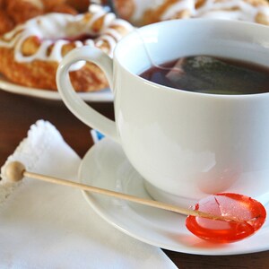 CINNAMON, Tea Stirring Spoons, Made with essential oils, 5 spoons total