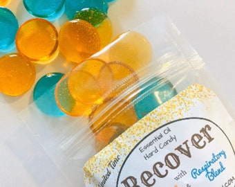 PAQUETE DE RECUPERACIÓN, Mezcla de nuestras fórmulas protectoras y respiratorias, Caramelos duros con aceites esenciales 142 g