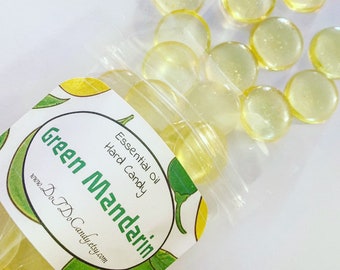 Caramelo duro de aceite esencial de mandarina verde, 5 oz