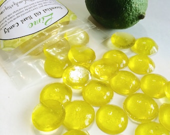 Caramelo duro de aceite esencial de lima, 5 oz
