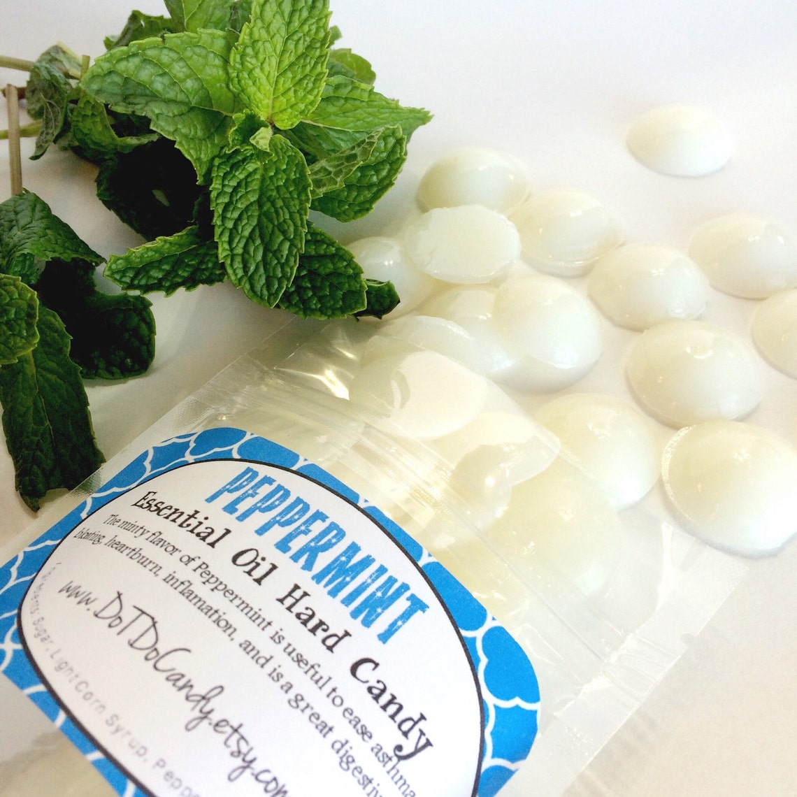 PEPPERMINT Essential Oil Hard Candy 5oz Etsy