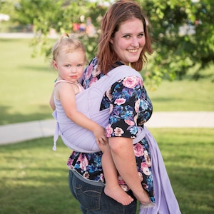 Portabebés Everyday Buckle Meh Dai: sostiene bebés y niños pequeños de 8 a 40 libras, se lleva al frente y a la espalda, ergonómico, lavanda