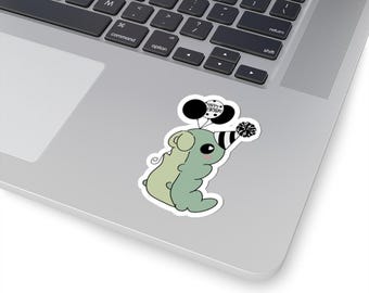 Happy Birthday Grubby Vinyl Stickers, Party Hat, Balloons Hollow Knight