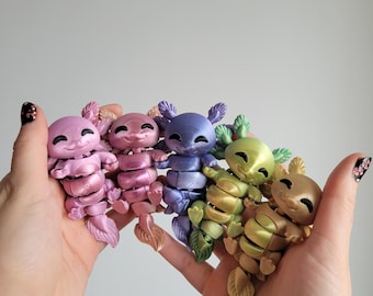 Mystery Pair! Magnetic Axolotl Fidget Toys - 3D Printed