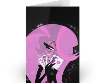 Angel Dust Hey Loser Greeting Card | Hazbin Hotel Inspired