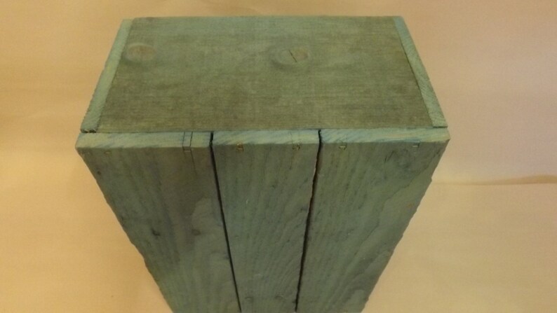 Wooden Green Christmas Ornaments Shipping Crates. Rustic. image 5