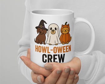 Howl-oween Crew Mug – Spooky Halloween Dog Lover Coffee Cup