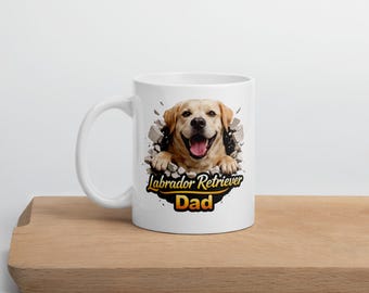 Taza de papá labrador retriever / Taza de café divertida para papá perro / Regalo para papá labrador / Taza para amantes de los perros / Regalo para papá mascota