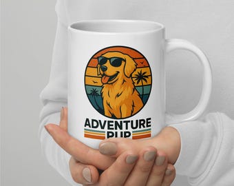 Hiking Dog Mug: Adventure Pup Coffee Cup for Pet Lovers